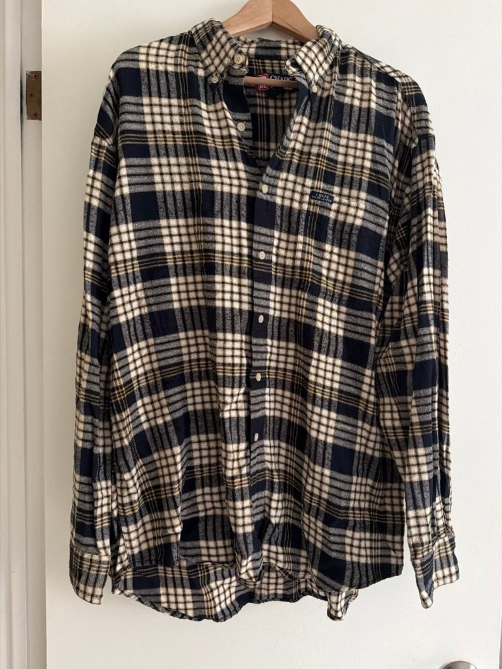 Chaps Ralph Lauren Newport Navy Plaid Flannel Shirt